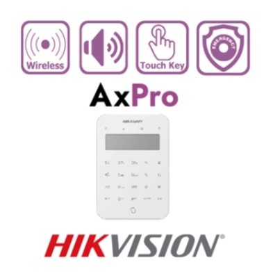 DS-PK1-LT-WE — Беспроводная клавиатура с LCD-дисплеем (AXPRO)